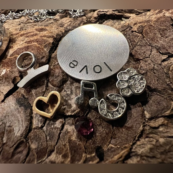 Authentic South Hill Floating locket Necklace Floating Charms Love Dog Music C - Picture 10 of 10